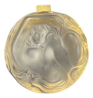 french Daphne Crystal Powder-Jewelry Holder from Lalique, 1970s