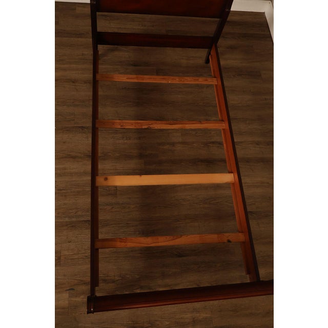 1940's Vintage Mahogany Traditional Pair Of Twin Sleigh Beds For Sale - Image 11 of 18