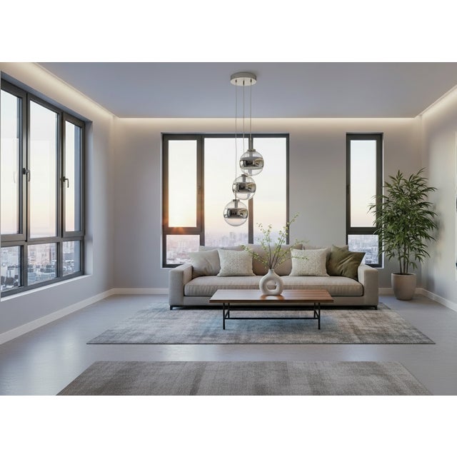 Minimalist Blown Glass Pendant Light from Peill & Putzler, Germany, 1970s For Sale - Image 9 of 10