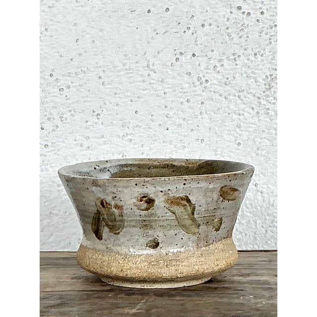 Mid-Century Modern Vintage Original Studio Pottery Bowl For Sale - Image 3 of 12