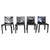 Black Leather Cab Dining Chairs from Mario Bellini, Italy, 1970s, Set of 4 For Sale - Image 14 of 14