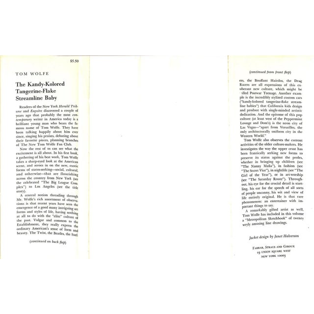 "The Kandy-Kolored Tangerine-Flake Streamline Baby" 1965 Wolfe, Tom (Signed) For Sale In New York - Image 6 of 7