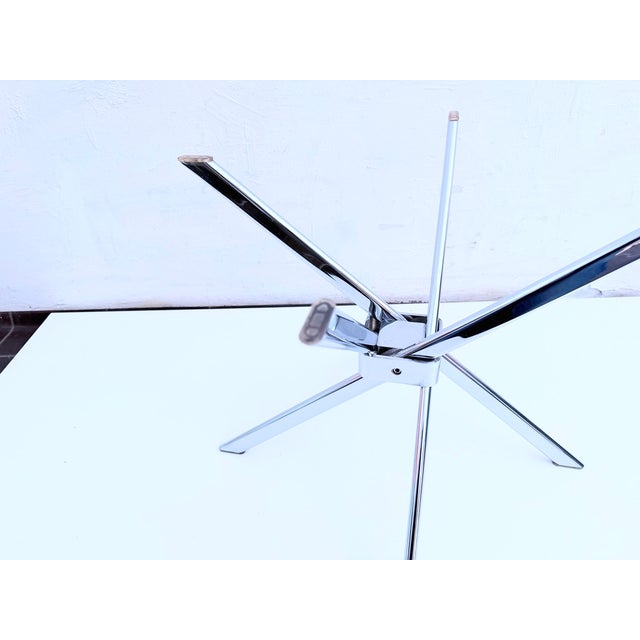 Space Age Coffee Table in Chrome and Glass, 1960s For Sale - Image 11 of 12