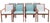 Exceptional set of eight vintage American walnut armchairs by Charles McMurray Designs, featuring sculptural architectural...
