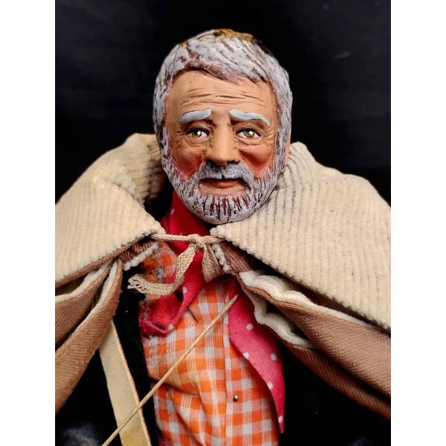 ✨ Item Story & Description This captivating pair of vintage French Santons d’Art clay figurines by Lise Berger of...