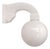Art Deco Porcelain Bathroom Wall Light, 1930s For Sale