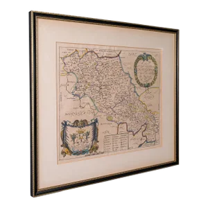 1673's Antique County Map Northamptonshire