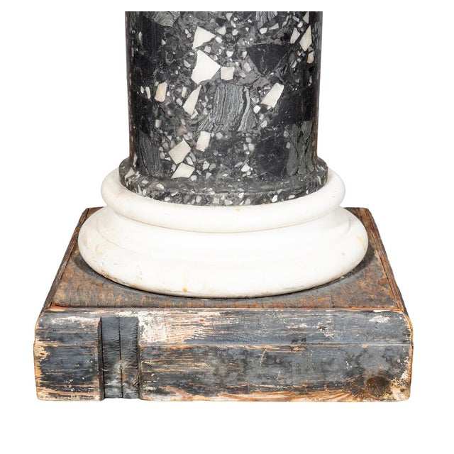 Italian Neoclassic Scagliola and Marble Pedestal For Sale In Boston - Image 6 of 6