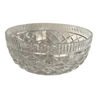 Vintage Cut Crystal Candy Dish Bowl For Sale