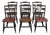 Set of 6 Hitchcock Painted Dining Chairs For Sale