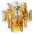 Mazzega Four Tier Glass Petal Chandelier For Sale