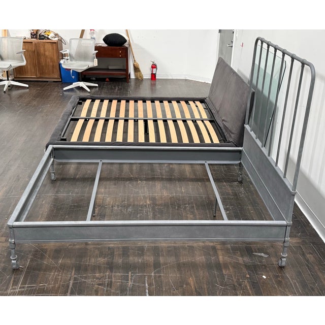 Restoration Hardware Full Size Luay Al Rawi for Restoration Hardware Dutch Industrial Bed Frame For Sale - Image 4 of 12