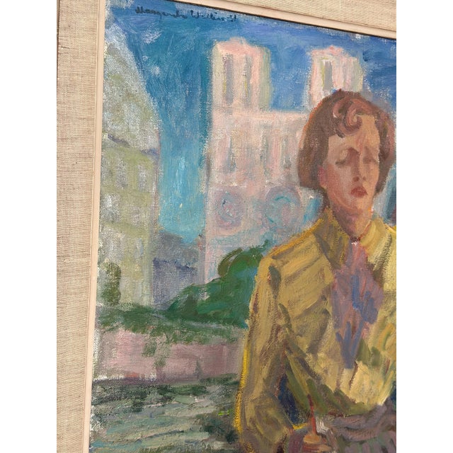 Margareta Wallin Kylander, Women in Yellow, 1960s, Oil on Canvas, Framed For Sale - Image 11 of 15