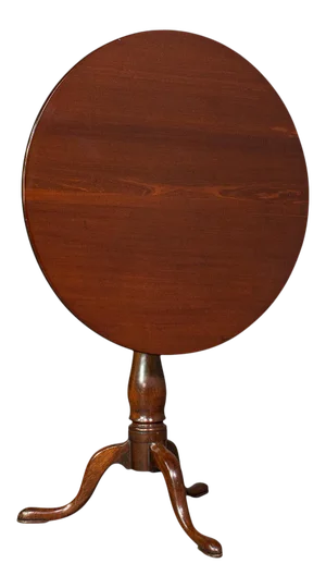 1780s Antique Georgian English Mahogany Tilt Top Table