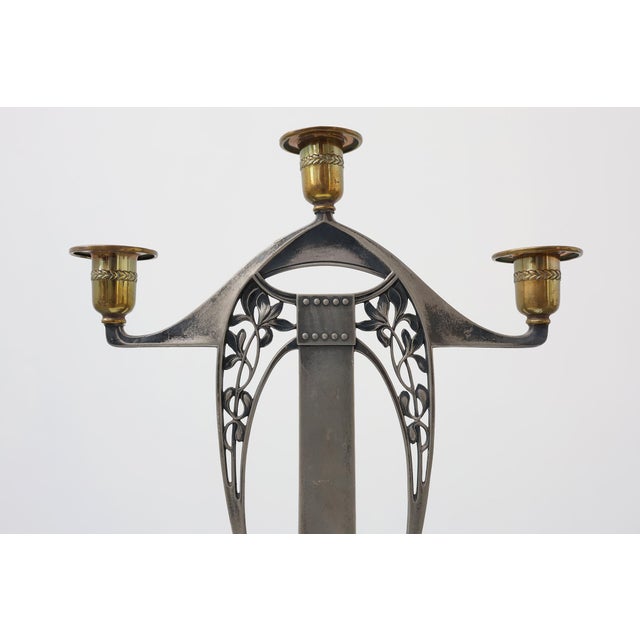 Antique Art Nouveau Candleholder from WMF, 1890s For Sale - Image 3 of 11