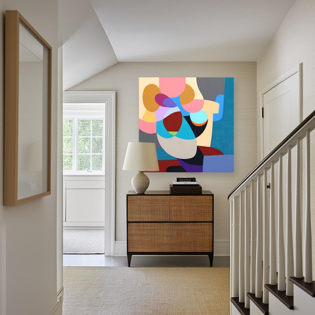 Gray Libra - Abstract Colorful Geometric Shapes Original Artwork by Federico Pinto Schmid For Sale - Image 8 of 9