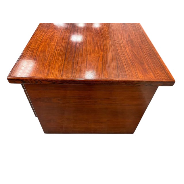 Mid 20th Century Danish Rosewood Executive Desk For Sale - Image 10 of 14