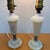 Vintage Opal Iridescent Glass Lamps, Pair For Sale - Image 11 of 12