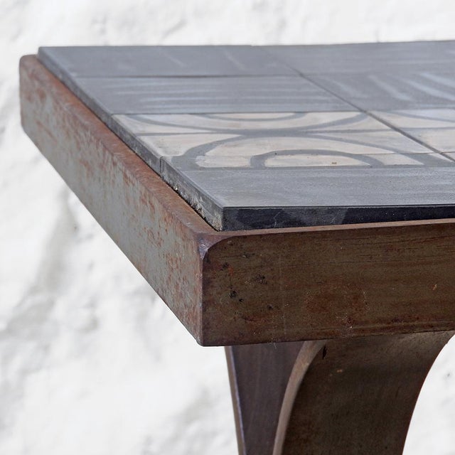 French Brutalist Coffee Table, 1970s For Sale - Image 12 of 14