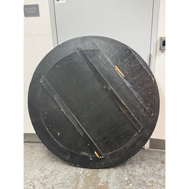 1970s Monumental Africa Collection Eggshell Inlay Wood + Lacquer Wall Mirror, Circa 1970s For Sale - Image 5 of 12