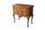 Mid-Century Modern Mid Century Mersman Cherry Queen Anne Shell Carved Lowboy Chest Console Table For Sale - Image 3 of 18