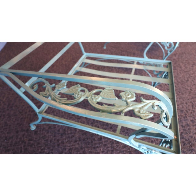 Mid 20th Century Russell Woodard "Chantilly" Collection: Two Mid 20th Century Wrought Iron Chairs For Sale - Image 5 of 11