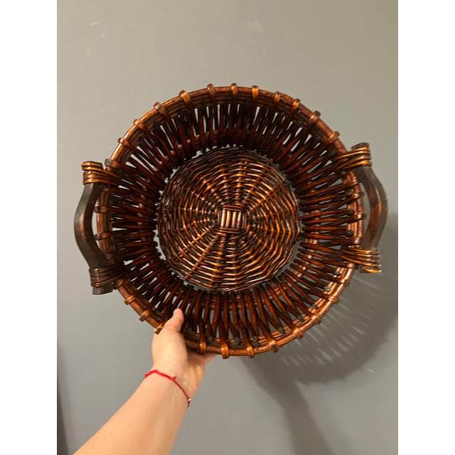 Antique Wicket Basket For Sale In New York - Image 6 of 12