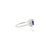 Handcrafted 14k White Gold 1.51ct Blue Sapphire Diamond Cluster Engagement Ring Size 7 For Sale In New York - Image 6 of 12