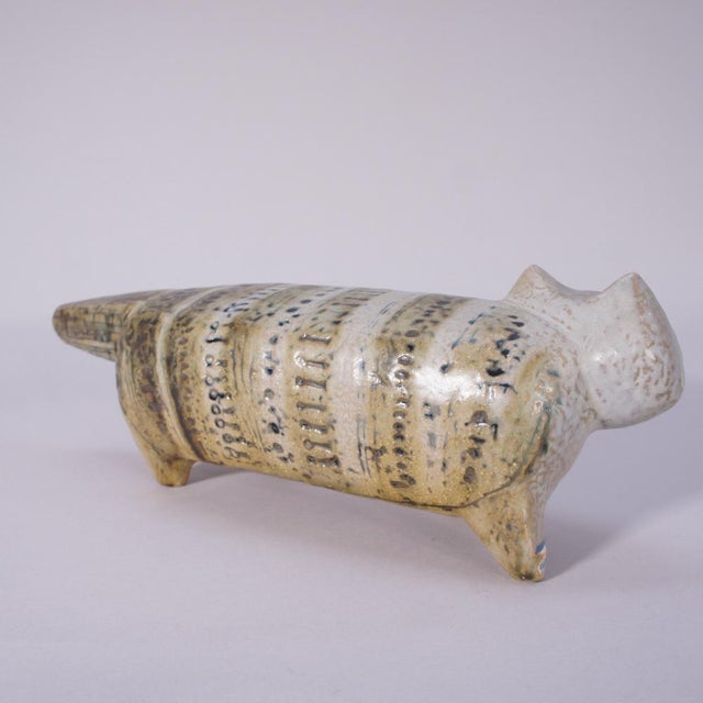 Mid-Century Modern Ceramic Stora Zoo Cat by Lisa Larson for Gustavsberg, Sweden For Sale - Image 3 of 6