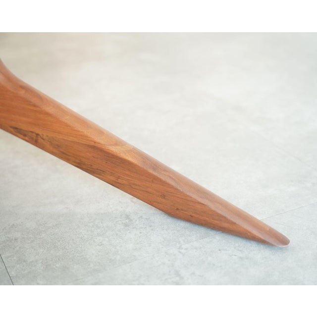 Brown Adrian Pearsall for Craft Associates Asymmetric Walnut Coffee Table, C. 1950s For Sale - Image 8 of 9