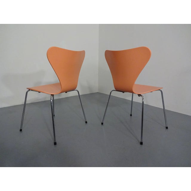 Danish 3107 Chairs by Arne Jacobsen for Fritz Hansen, 1994, Set of 2 For Sale - Image 10 of 18