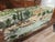 Mid-Century Modern Mahogany Sideboard with Aqua Green Glass and Central Bar, 1950 For Sale - Image 16 of 18