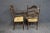 Late 20th Century Cherry Ladderback Rush Seat Armchairs/Pair For Sale - Image 5 of 8