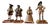 Birmingham Mint British Monarchs Bronze Figures by Anna Danesin, 1980s, Set of 4 For Sale