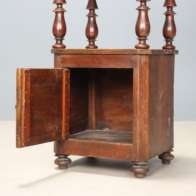 Louis Philippe Walnut Nightstand, 19th Century For Sale - Image 3 of 9