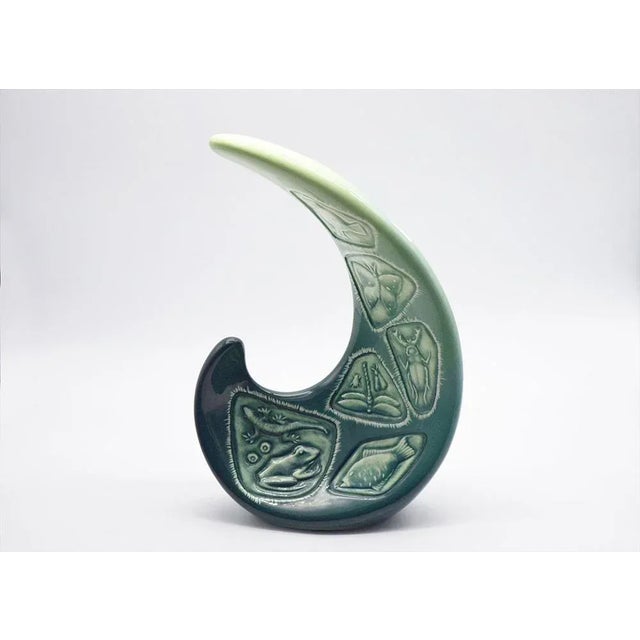 Mid-Century Modern Italian Ceramic Vase, 1960s For Sale - Image 3 of 8