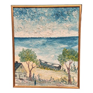 Stig Allan, Landskrona, 1950s, Oil on Panel, Framed For Sale
