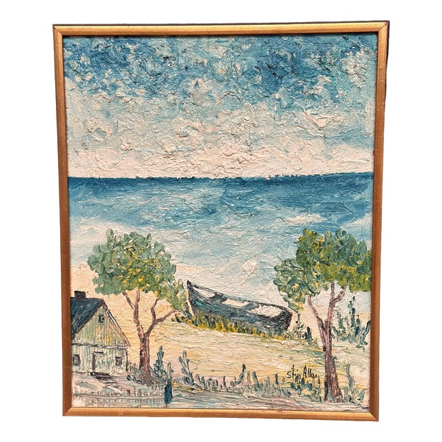 Stig Allan, Landskrona, 1950s, Oil on Panel, Framed For Sale