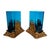 Antique American Art Deco Brass Glass Vases Ship Bookends Bradley & Hubbard 1925 For Sale - Image 10 of 13