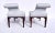 Wood Baker Furniture Castle Corner Chairs, Walnut, Upholstery, Modern Usa For Sale - Image 7 of 11