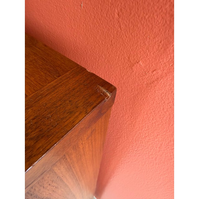 Mid Century Modern Walnut 9 Drawer by Lane Furniture From Their Rhythm Line For Sale - Image 12 of 12