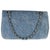Chanel Blue Bleached Chain Printed Denim Medium Classic Double Flap Bag For Sale - Image 4 of 9