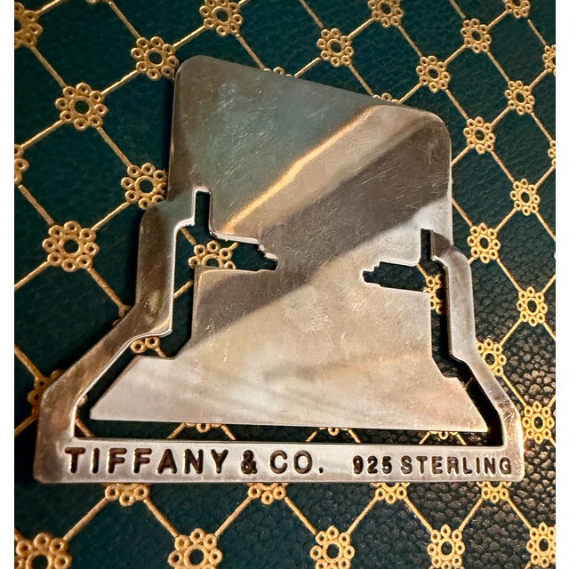 Metal Retro 1990's Tiffany & Co. Sterling Desktop Computer Paperclip Style Bookmark With Bag For Sale - Image 7 of 16