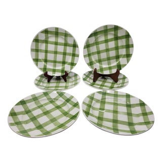 Moulin Des Loups Orchies Plates in Earthenware, France, 1960s, Set of 18 For Sale