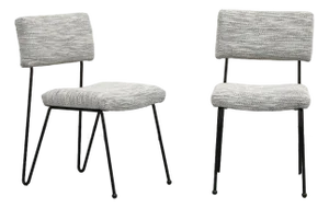 Pair of Midcentury Modern Case Study Iron Chairs With Cowtan Performance Fabric