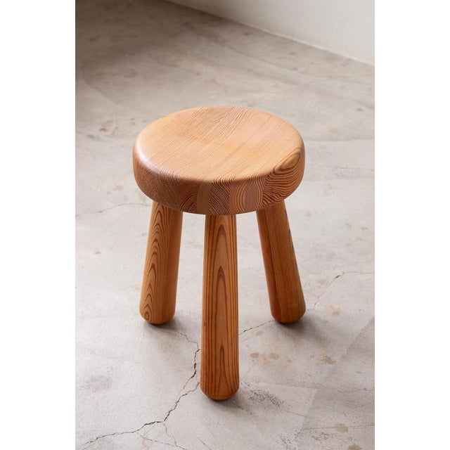 Pine Stool by Ingvar Hildingsson, 1960s For Sale - Image 11 of 11