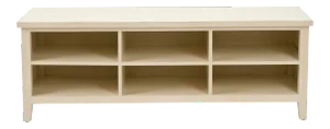 Low Bookshelf in Shady White