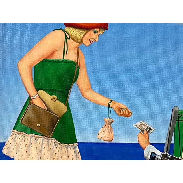 Vintage English Woman at a Seaside Beach Resort in Summer 1960's 1970's England 2013 For Sale - Image 6 of 8