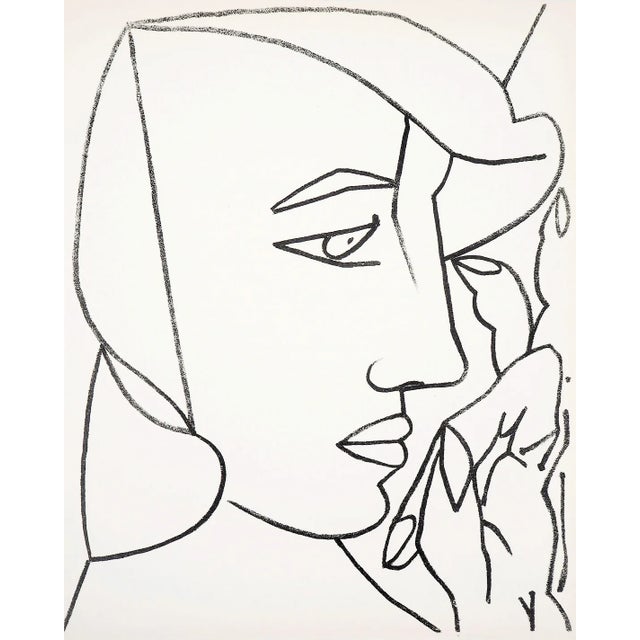 Artist: Françoise Gilot Country: France Title: Woman from profile Medium: Lithograph 10 Marks: Not signed, not numbered...