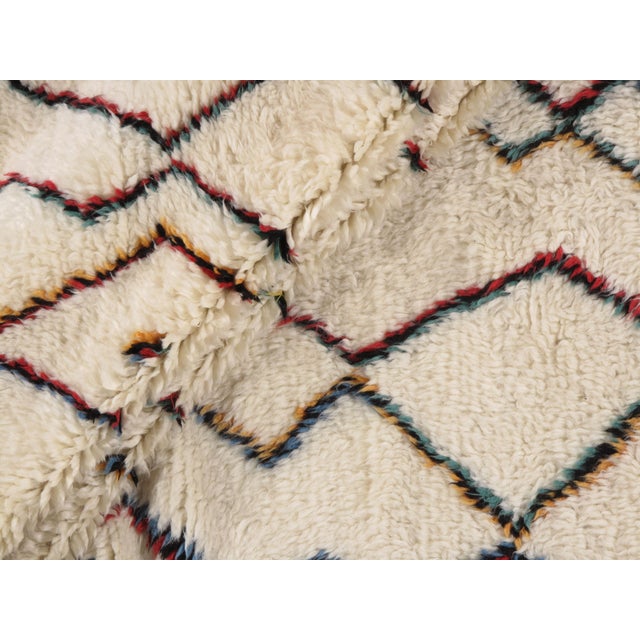 Moroccan Style Fluffy Rug 8'8 X 9'10 For Sale - Image 4 of 15